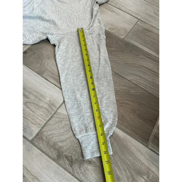 Three Dots Quarter Front Zip Pullover Collared Long Sleeve Gray Sweater Size XL - Picture 9 of 9